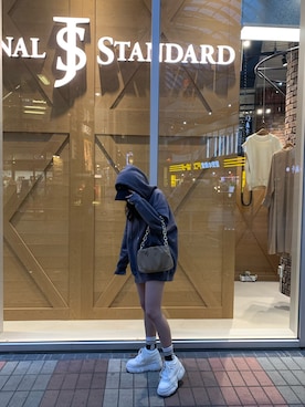 「TOMMY（トミー）のアイテム（キャップ）」を使った、こさん（レディース・157cm）の冬コーディネート