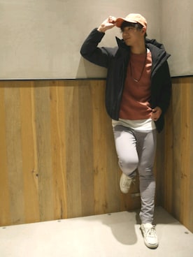 「アイテム（ダウンジャケット/コート）」を使った、うえぴさん（メンズ・178cm・10代）の冬コーディネート