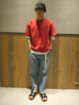 「RAGEBLUE（レイジブルー）のアイテム（アクセサリー）」を使った、うえぴさん（メンズ・178cm）の春コーディネート