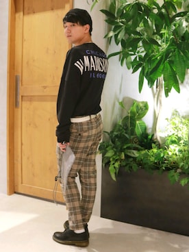 「RAGEBLUE（レイジブルー）のアイテム（シューズ）」を使った、うえぴさん（メンズ・178cm）の秋コーディネート