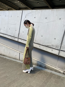 「HELK（ヘルク）のアイテム（ワンピース/ドレス）」を使った、ワカナさん（レディース・155cm）の春コーディネート
