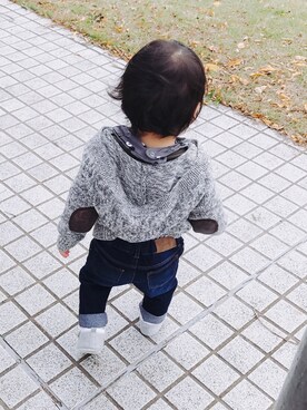 「babygap」｜「アイテム（マウンテンパーカー）」を使った、kanaさん（キッズ・70cm）の秋コーディネート