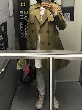 「近所」｜「アイテム（ジャケット/アウター）」を使った、RINさん（レディース・169cm）の冬コーディネート