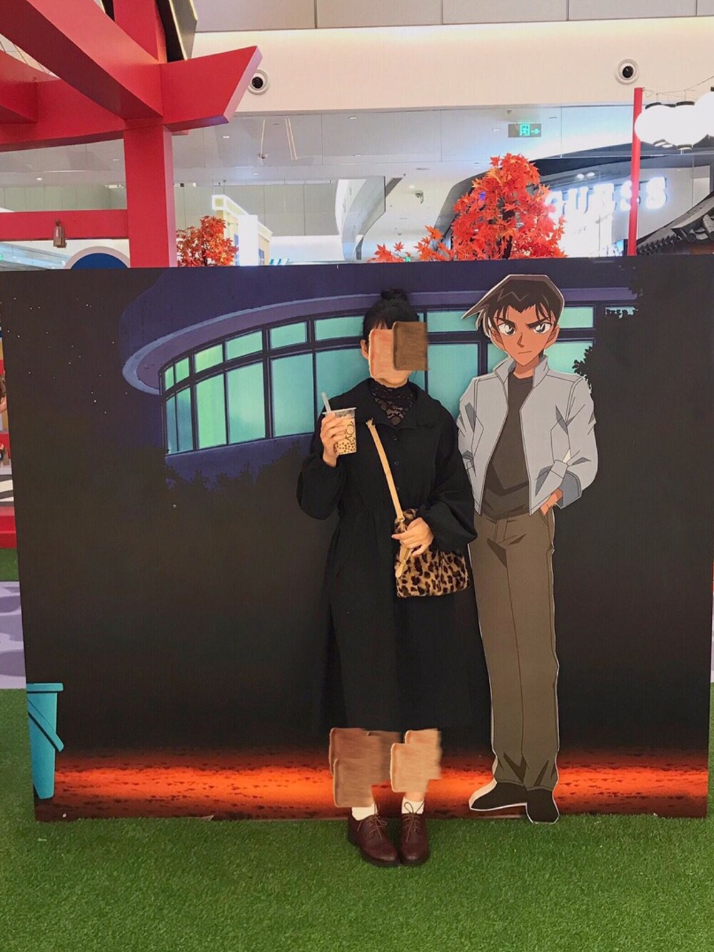 「ootd、休日スタイル、休日コーデ、merry jenny、秋のコーデ、秋コーデ」｜「merry jennyの2wayトレンチワンピース（ワンピース、ブラック系）」を使った、neneさん（レディース・163cm）の秋コーディネートの1枚目の写真