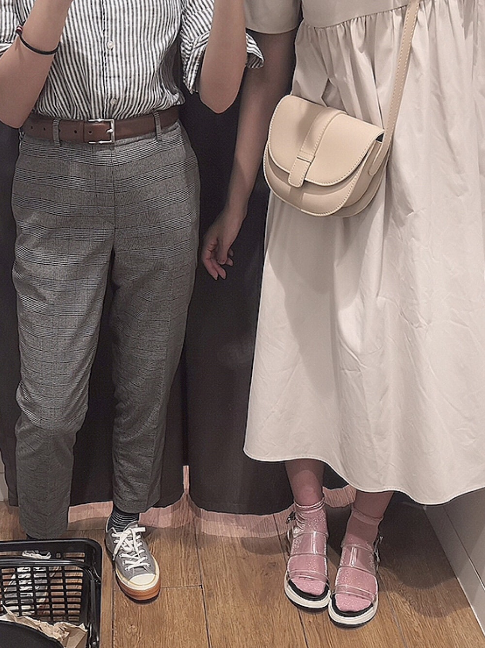 「ootd、merry jenny、秋のコーデ、秋コーデ、休日スタイル、休日コーデ」｜「merry jennyのフリルセーラーミモレワンピース（ワンピース、ベージュ系）」を使った、neneさん（レディース・163cm）の秋コーディネートの1枚目の写真