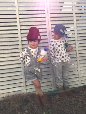 HINAHIMAさん（キッズ・100cm）の春コーディネート