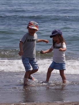 HINAHIMAさん（キッズ・100cm）の夏コーディネート