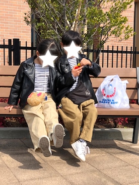 HINAHIMAさん（キッズ・104cm）の夏コーディネート