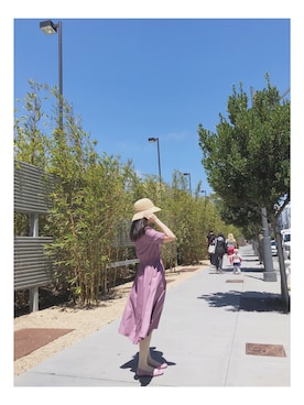 「MUJI」｜「アイテム（バレエシューズ）」を使った、Mangojamさん（レディース・157cm）の夏コーディネート
