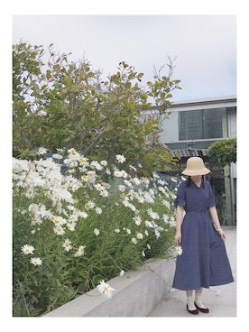 「MUJI」｜「アイテム（バレエシューズ）」を使った、Mangojamさん（レディース・157cm）の夏コーディネート