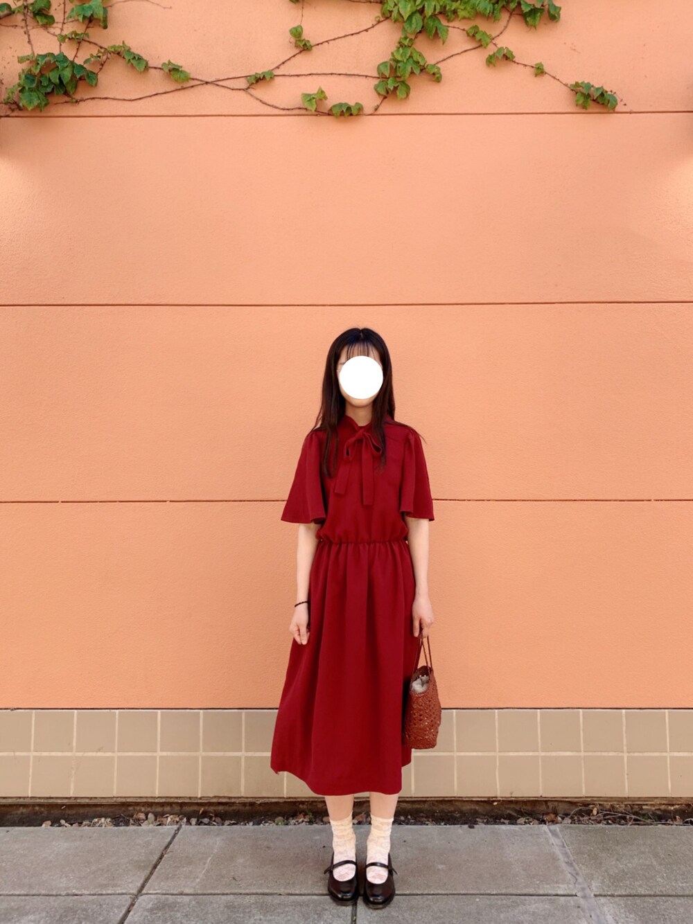 「LEBECCA boutique、LEBECCAboutique、HARUTA」｜「LEBECCA boutiqueのアイテム（ワンピース、レッド系）」を使った、Mangojamさん（レディース・160cm）の夏コーディネートの1枚目の写真