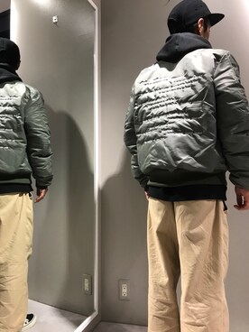 「DANKE SCHON（ダンケシェーン）のアイテム（MA-1）」を使った、LHP池袋スタッフ４さん（メンズ・170cm）の冬コーディネート
