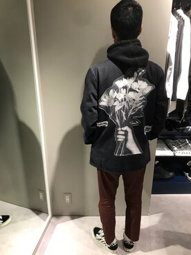 「soe（ソーイ）のアイテム（その他パンツ）」を使った、LHP池袋スタッフ４さん（メンズ・170cm）の春コーディネート