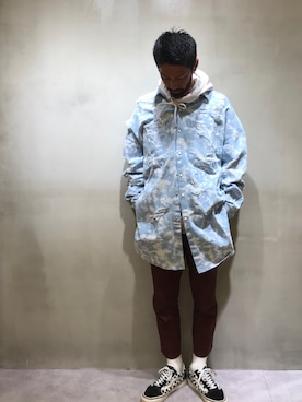 「soe（ソーイ）のアイテム（その他パンツ）」を使った、LHP池袋スタッフ４さん（メンズ・170cm）の春コーディネート