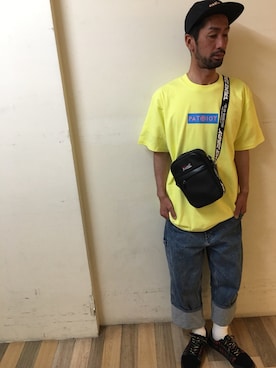 「KaneZ（ケインズ）のKaneZ/ケインズ/Sakosshu Bag（ショルダーバッグ）」を使った、LHP池袋スタッフ４さん（メンズ・170cm）の春コーディネート