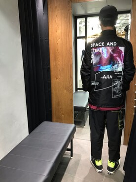 「L.H.P（エルエイチピー）のアイテム（ブルゾン）」を使った、LHP池袋スタッフ４さん（メンズ・170cm）の秋コーディネート