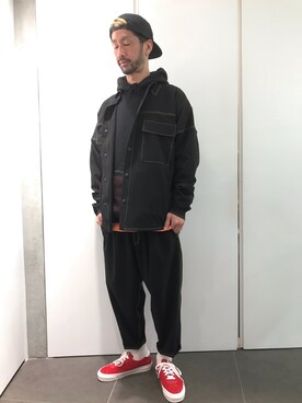 「DANKE SCHON（ダンケシェーン）のDankeSchon/ダンケシェーン/ストレッチクロップドパンツ（その他パンツ）」を使った、LHP池袋スタッフ４さん（メンズ・170cm）の春コーディネート