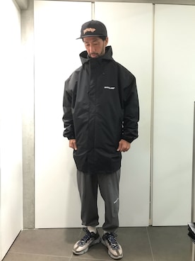 「WHITELAND BLACKBURN」｜「アイテム（ステンカラーコート）」を使った、LHP池袋スタッフ４さん（メンズ・170cm）の秋コーディネート