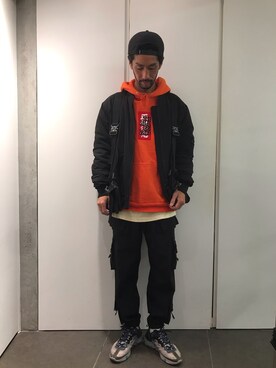 「DANKE SCHON（ダンケシェーン）のアイテム（MA-1）」を使った、LHP池袋スタッフ４さん（メンズ・170cm）の秋コーディネート