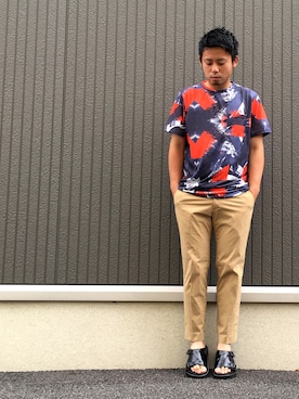 「NATIVE YOUTH（ネイティブユース）のアイテム」を使った、ShiNichiさん（メンズ・173cm）の夏コーディネート