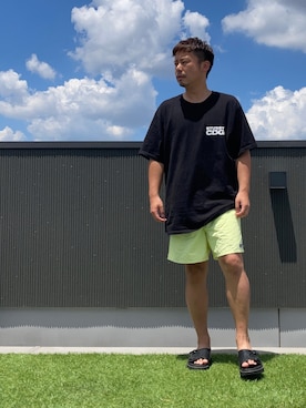 「アイテム（トップス）」を使った、ShiNichiさん（メンズ・173cm）の夏コーディネート