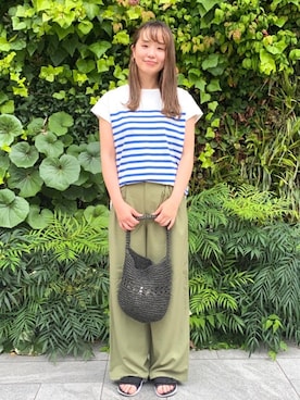 「ベーシックカラー」｜coen  inoさん（レディース・169cm）の夏コーディネート