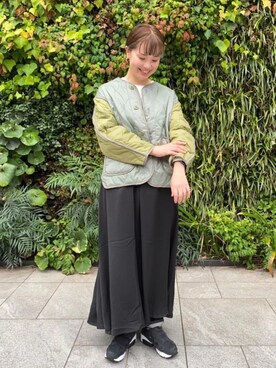 「みりたりー」｜「アイテム（ミリタリージャケット）」を使った、coen  inoさん（レディース・169cm）の秋コーディネート