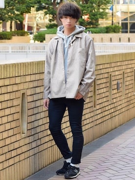 「NEW BALANCE（ニューバランス）のU520（スニーカー）」を使った、fuma<GUstylist>さん（メンズ・175cm）の冬コーディネート