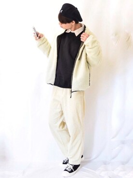 「MinoriTY（マイノリティ）のアイテム（ブルゾン）」を使った、fuma<GUstylist>さん（メンズ・175cm）の秋コーディネート