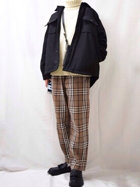 「タートルネックセーター」｜fuma<GUstylist>さん（メンズ・175cm）の冬コーディネート