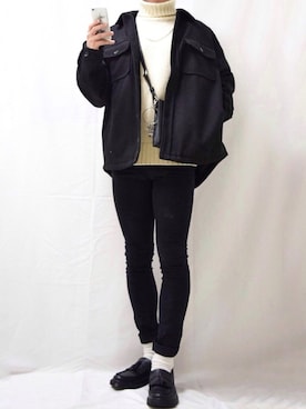 「タートルネックセーター」｜fuma<GUstylist>さん（メンズ・175cm）の冬コーディネート