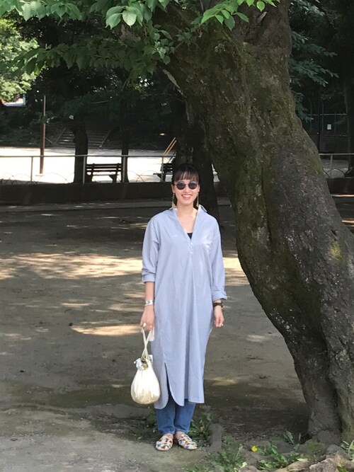 Kiji ビームス 新宿 Beams Boyのシャツワンピースを使ったコーディネート Wear