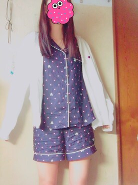 「Champion」｜「アイテム（ルームウェア/パジャマ）」を使った、むむのすけさん（レディース・164cm）の夏コーディネート