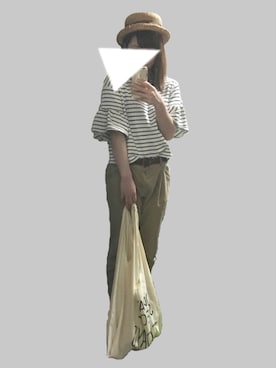 「CIBONE（シボネ）のアイテム（バッグ）」を使った、はーさんさん（レディース・158cm）の春コーディネート