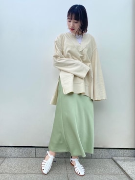 「BRACTMENT（ブラクトメント）のアイテム」を使った、Miku Sugimotoさん（レディース・157cm）の春コーディネート