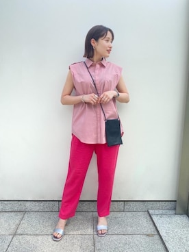 「BRACTMENT（ブラクトメント）のアイテム」を使った、Miku Sugimotoさん（レディース・157cm）の夏コーディネート