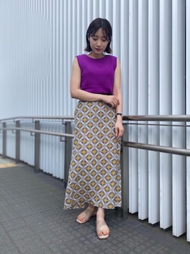 Miku Sugimotoさん（レディース・157cm）の夏コーディネート