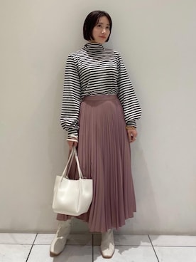 「■EMMEL REFINES」｜Miku Sugimotoさん（レディース・157cm）の秋コーディネート