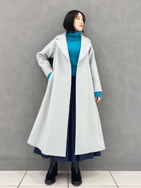 「EMMEL REFINES（エメルリファインズ）のアイテム（その他アウター）」を使った、Miku Sugimotoさん（レディース・157cm）の冬コーディネート