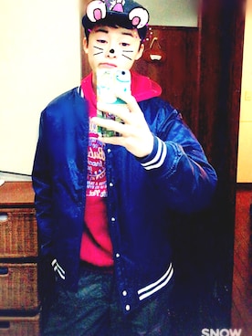 「RODEO（ロデオ）のアイテム」を使った、tomoさん（メンズ・175cm）の冬コーディネート