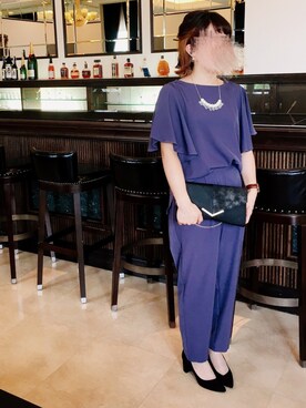 「Luxe brille（リュクスブリエ）のアイテム」を使った、鮒さん（レディース・153cm）の秋コーディネート