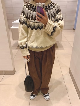 鮒さん（レディース・153cm）の秋コーディネート