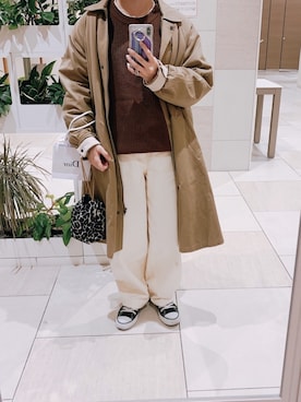 「CONVERSE（コンバース）のALL STAR HI（スニーカー）」を使った、鮒さん（レディース・153cm）の冬コーディネート