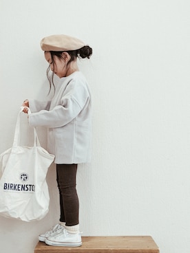 「アイテム（レギンス/スパッツ）」を使った、RSKKさん（キッズ・100cm）の春コーディネート