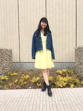 「MERCURYDUO（マーキュリーデュオ）のアイテム（テーラードジャケット）」を使った、中川真梨さん（レディース・168cm）の冬コーディネート