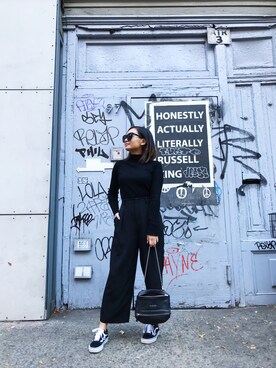 「coordinate」｜「アイテム（スラックス）」を使った、fionnac さん（レディース・155cm）の秋コーディネート