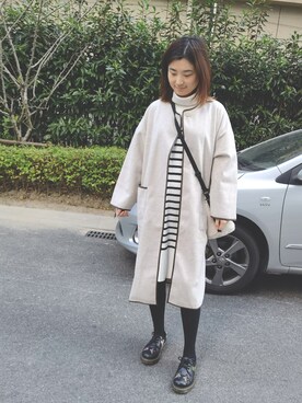 「DISCOAT（ディスコート）のアイテム（その他アウター）」を使った、kangyaさん（レディース・168cm）の秋コーディネート