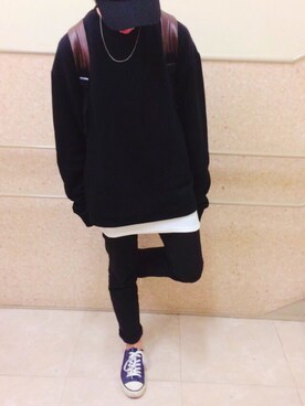 「アイテム（スウェット）」を使った、太陽さん（メンズ・163cm・10代）の冬コーディネート