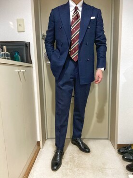 「アイテム（フォーマルスーツ/小物）」を使った、Hodakさん（メンズ・173cm・20代）の春コーディネート