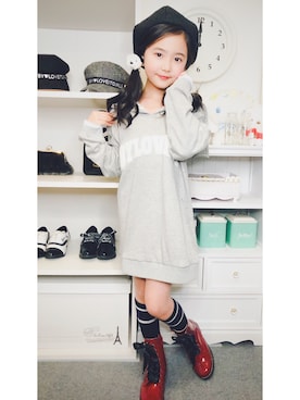 RICOさん（キッズ・130cm）の冬コーディネート